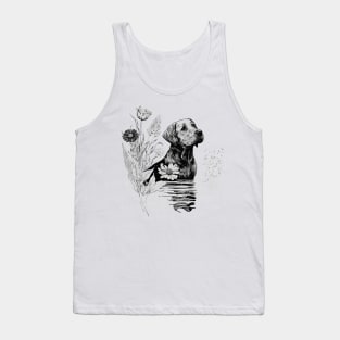 Dog Watercolor Tank Top